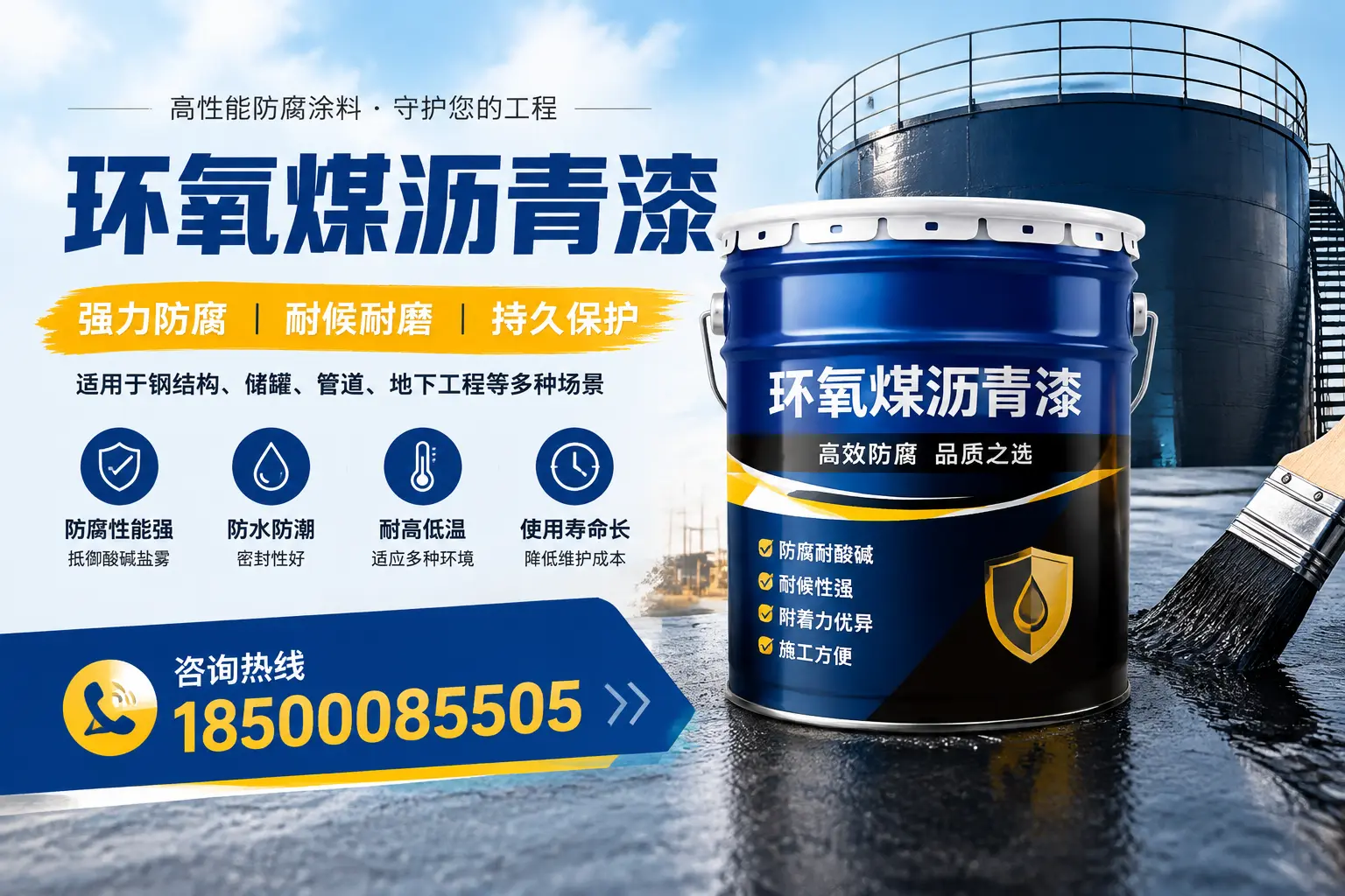 环氧煤沥青漆在工业中的应用,玉树企业的选择